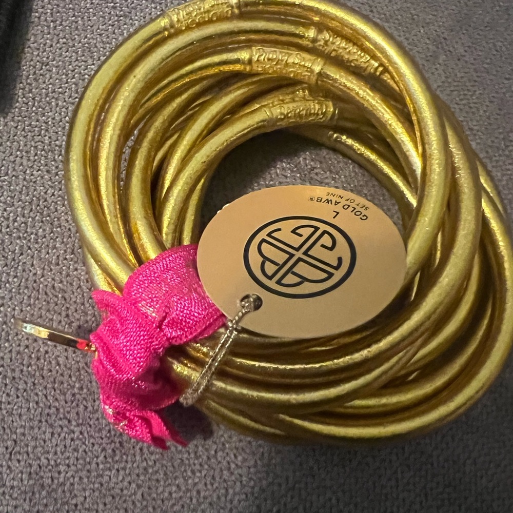 Budhagirl Gold AWB Bracelets, size Large